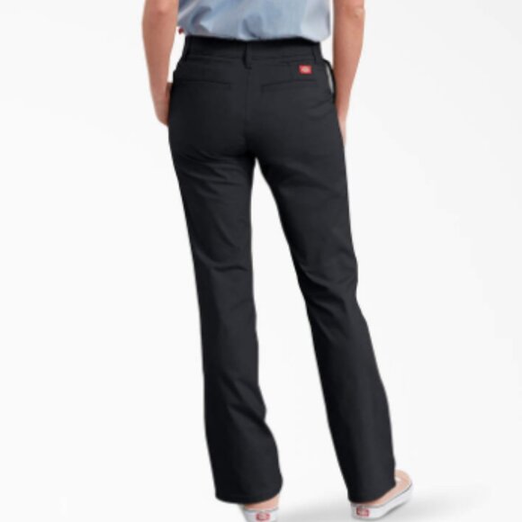 Women's FLEX Slim Fit Bootcut Pants FP121 Black - Picture 2 of 2